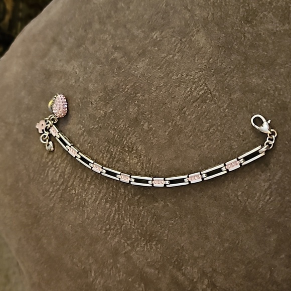 BRIGHTON Silver Plated Power of the Pink Breast Cancer Awareness Bracelet - Picture 7 of 10